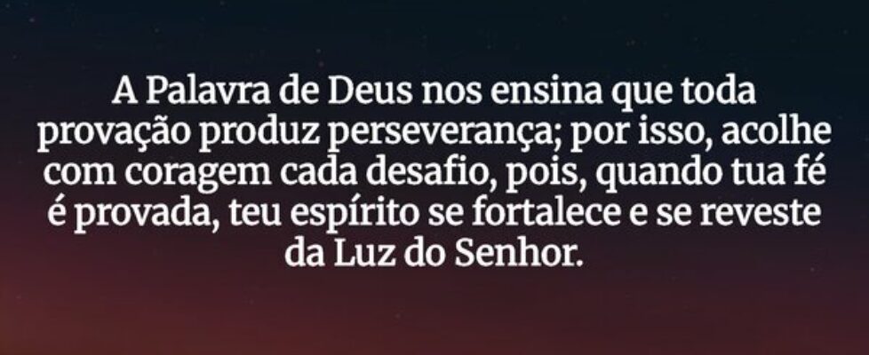 A Palavra de Deus nos ensina que toda provação pro... Dilson Kutscher