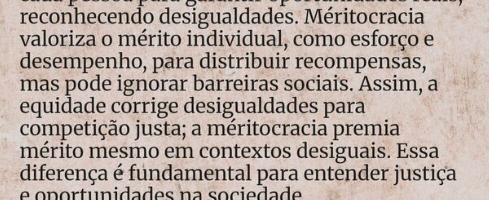 Equidade ajusta a justiça às necessidades de cada ... Douglas Vasconcelos de lima