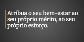 Atribua o seu bem-estar ao seu próprio mérito, ao ... Nanny13