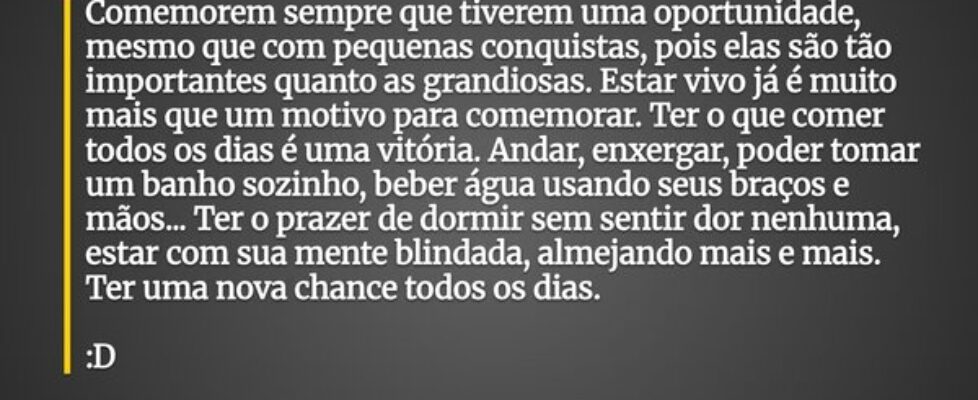 Comemorem sempre que tiverem uma oportunidade, mes... Nanny13