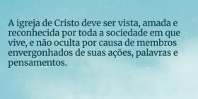 A igreja de Cristo deve ser vista, amada e reconhe... HelgirGirodo