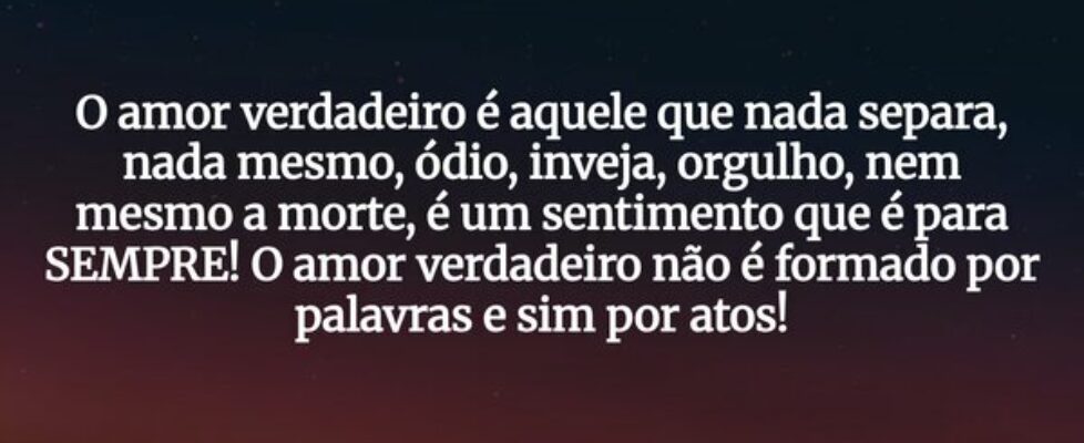 ⁠⁠O amor verdadeiro é aquele que nada separa, nada... Igor Puppin