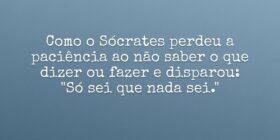 Como o Sócrates perdeu a paciência ao não saber o ... Kiel Yam