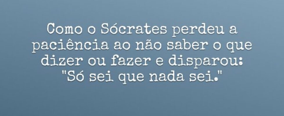 Como o Sócrates perdeu a paciência ao não saber o ... Kiel Yam