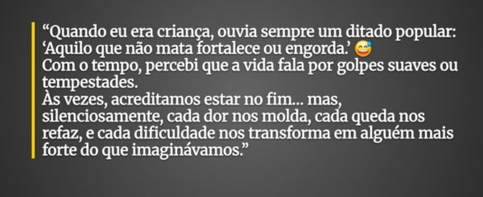 “Quando eu era criança, ouvia sempre um ditado pop... Leonardo Pena