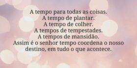 A tempo para todas as coisas.
A tempo de plantar.
... Marcos Okagawa Januario