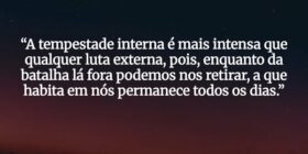 “A tempestade interna é mais intensa que qualquer ... Marilene Mesquita