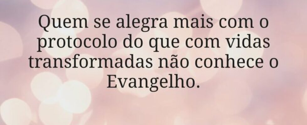 Quem se alegra mais com o protocolo do que com vid... Miriamleal