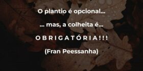 O plantio é opcional... ... mas, a colheita é...... Moisés Sarge
