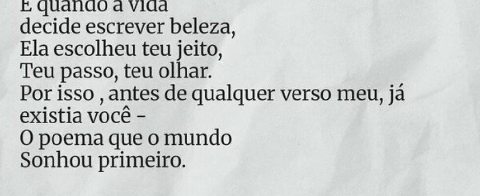 E quando a vida  decide escrever beleza, Ela escol... P. silva3
