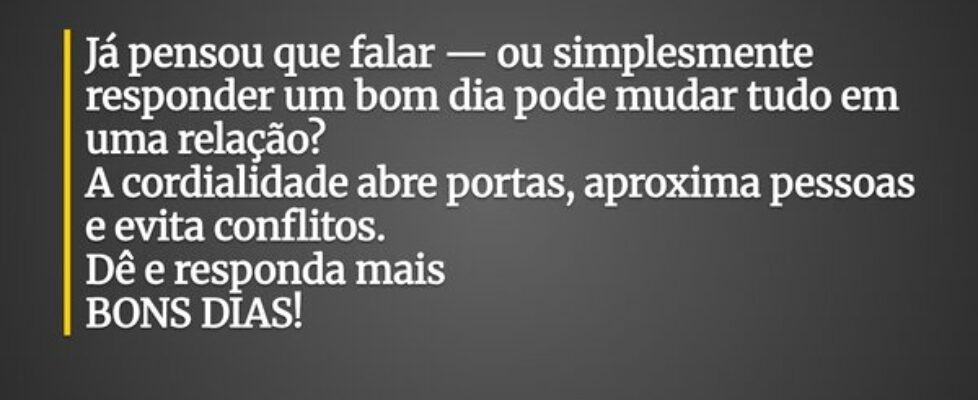 Já pensou que falar — ou simplesmente responder um... radialistadaniel