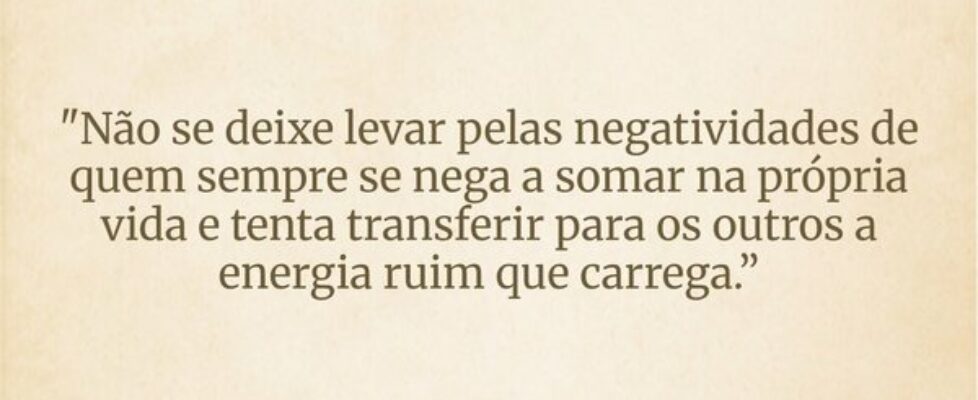 "Não se deixe levar pelas negatividades de qu... radialistadaniel