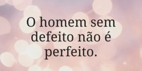 O homem sem defeito não é perfeito.... sjanuario10