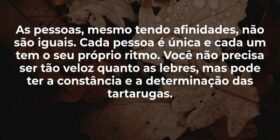 As pessoas, mesmo tendo afinidades, não são iguais... Shalimar Farias da Silva