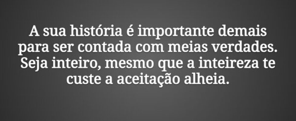 A sua história é importante demais para ser contad... Tiago Scheimann