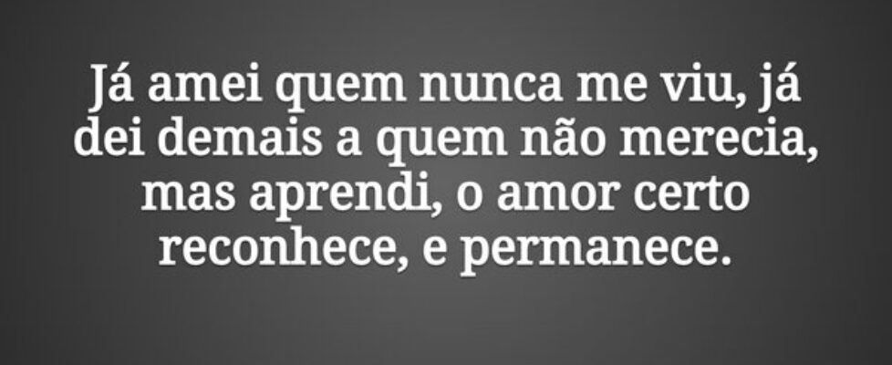 Já amei quem nunca me viu, já dei demais a quem nã... Tiago Scheimann