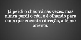 Já perdi o chão várias vezes, mas nunca perdi o cé... Tiago Scheimann
