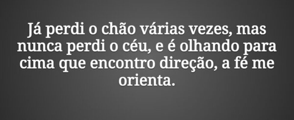 Já perdi o chão várias vezes, mas nunca perdi o cé... Tiago Scheimann