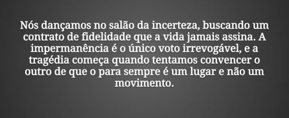Nós dançamos no salão da incerteza, buscando um co... Tiago Scheimann