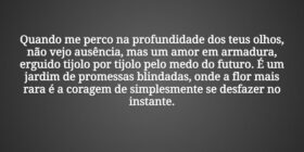 Quando me perco na profundidade dos teus olhos, nã... Tiago Scheimann