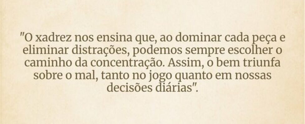 "O xadrez nos ensina que, ao dominar cada peç... Wudson vlog